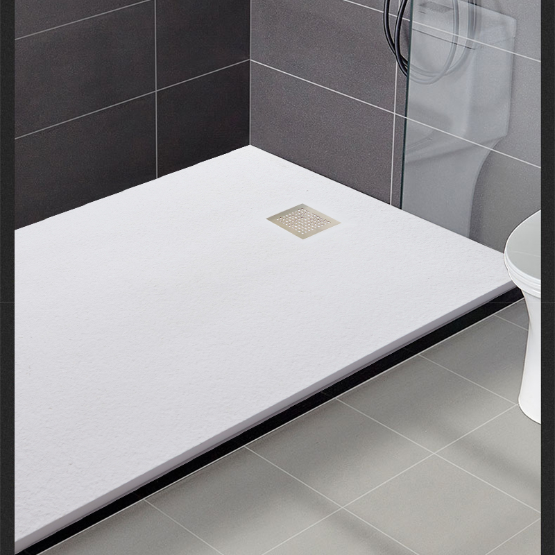 Factory Direct: Walk In Shower Enclosure with Rectangular Gloss Stone Tray