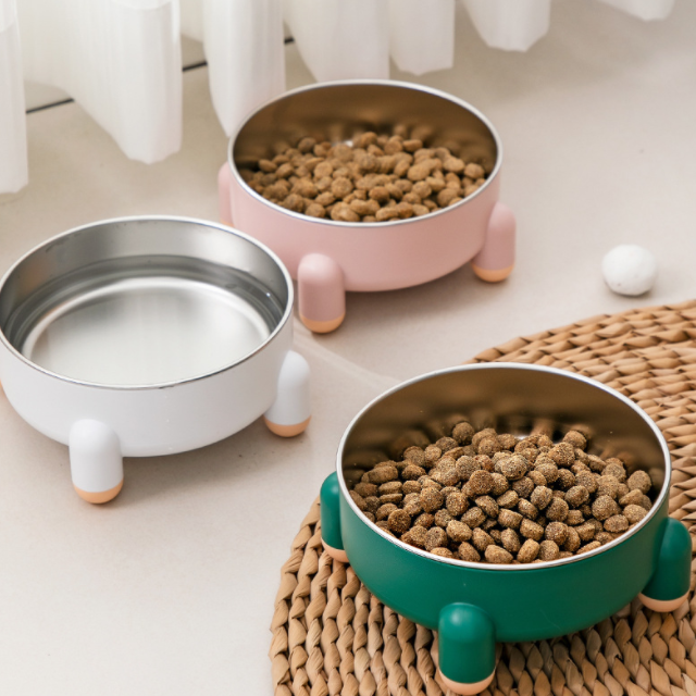 Large Capacity Stainless Steel <a href='/pet-feeding-bowl/'>Pet Feeding Bowl</a> Elevated Indoor Cat Dog Food Bowls Pet Water Bowl