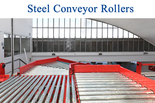 Roller conveyor LINE, 90 curved, steel rollers, 930x400 mm | AJ Products Online