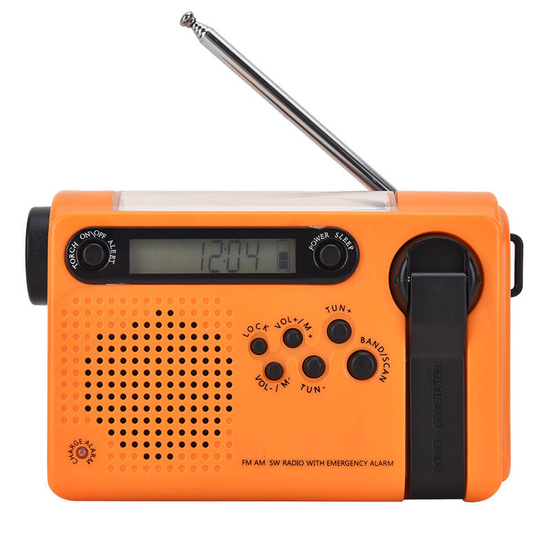 Mylinking™ Solar Power Hand Crank Dynamo Weather Emergency FM/AM/SW/WB Radio