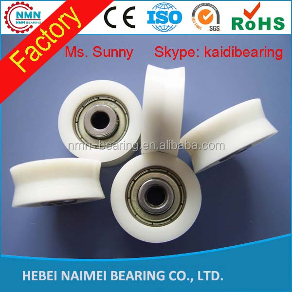 Wholesale pulley manufacturer custom sizes timing belt door slide sheave small plastic nylon pulley wheels with bearings