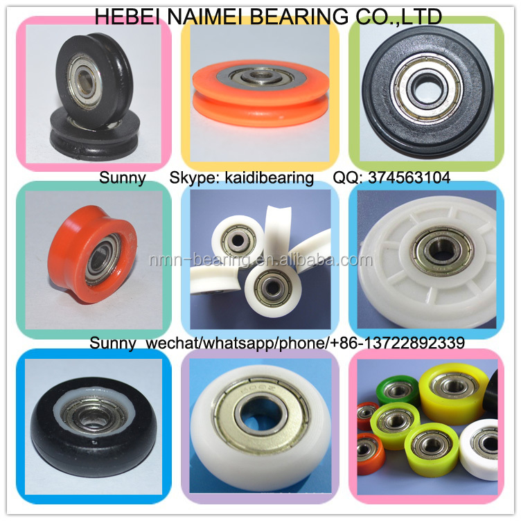 Wholesale pulley manufacturer custom sizes timing belt door slide sheave small plastic nylon pulley wheels with bearings