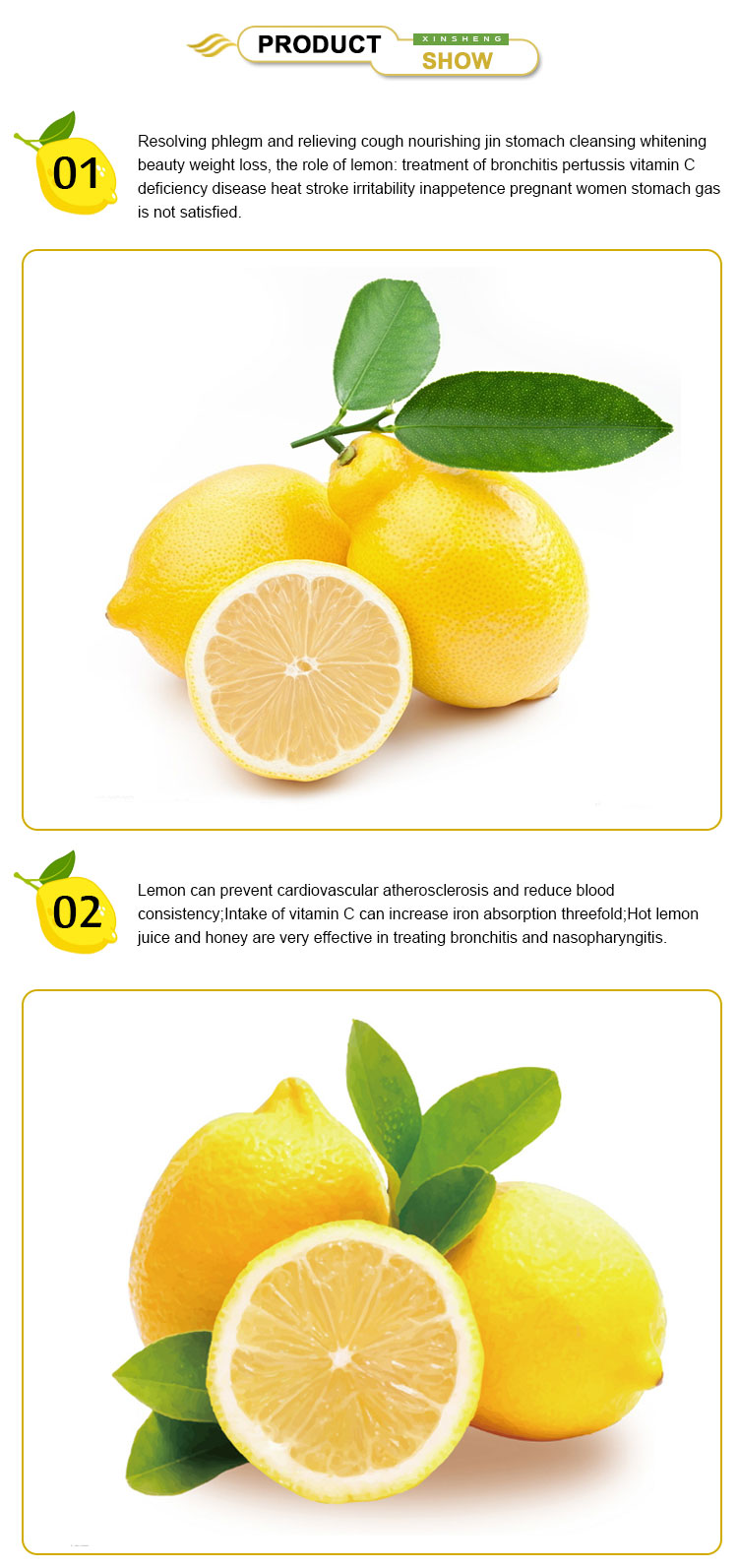 High Quality China Wholesale Fresh Yellow Lemons