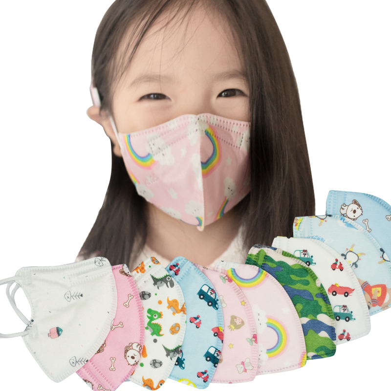 Factory-Made Colorful Disposable Non-Medical 4 Ply Child Kn95 Mask: High-Quality Protection for Kids