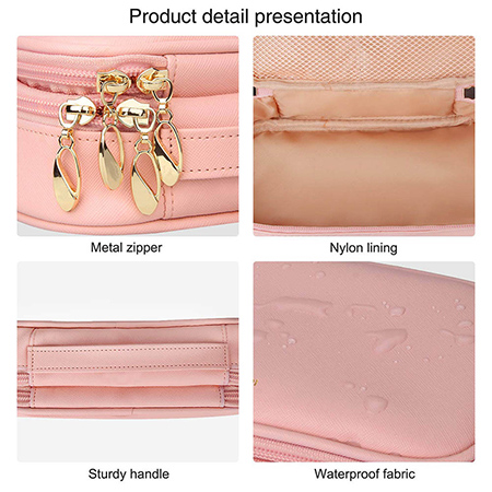 Travel Cosmetic Bag Small Makeup Bags for Women Portable Cosmetic Case Makeup Brush Organzier-5-9