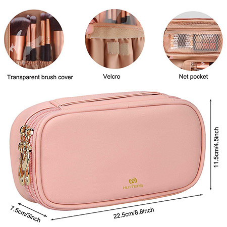 Travel Cosmetic Bag Small Makeup Bags for Women Portable Cosmetic Case Makeup Brush Organzier-6