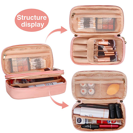 Travel Cosmetic Bag Small Makeup Bags for Women Portable Cosmetic Case Makeup Brush Organzier-7