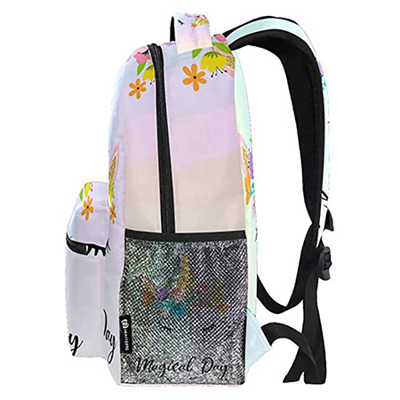 Backpack for Girls Boys Magical Unicorn - School Bookbags Laptop Backpacks Waterproof Travel Daypack (3)