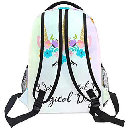 Backpack for Girls Boys Magical Unicorn - School Bookbags Laptop Backpacks Waterproof Travel Daypack (6)