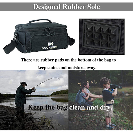 Fishing Tackle-Bags Portable Fishing Tackle Storage Pack with 3 Tackle Boxes for Outdoor-16