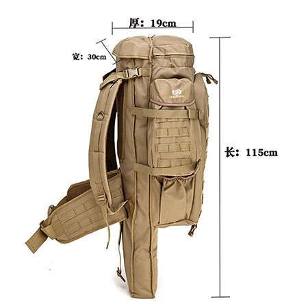 Military Combined Backpack Large Capacity Multifunction Rifle Rucksacks Men Travel Trekking Tactical Hunting Knapsack