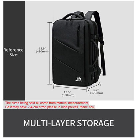 Multifunction Travel Backpack Expansion for Business Male Mochila USB Charging 15.6 Laptop Backpack Large Capacity backpack (6)