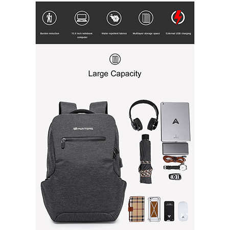 Multifunction USB charging Men 15inch Laptop Backpacks For Teenager Fashion Men Mochila Leisure Travel backpack (2)