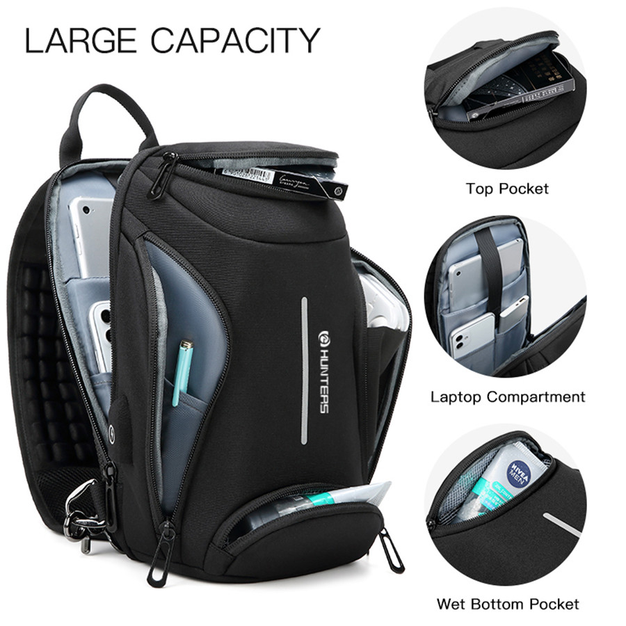 OZUKO-Men-Crossbody-Bag-Multi-layer-Messenger-Bags-Waterproof-Short-Trip-Chest-Bag-Large-Capacity-Male