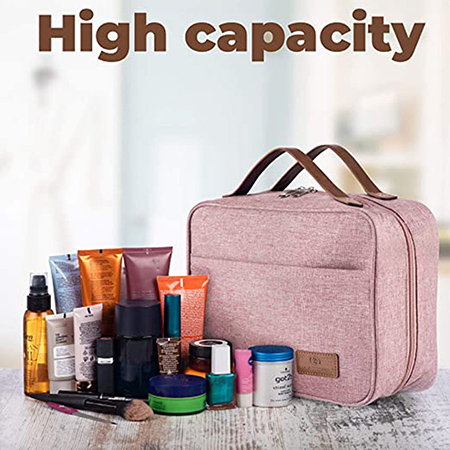 Toiletry Bag for Men and Women - Hanging Toiletry Bag - Premium Large Capacity Men's Cosmetic and Makeup Case Organizer for Gym and Travel  (8)