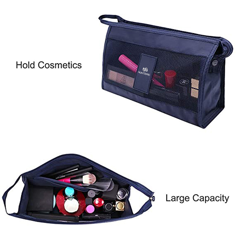 Travel Toiletry Bag, Portable Cosmetic Makeup Bag, Multifunctional Travel Accessories, Lightweight Organizer for Toiletries, Cosmetics, Makeup, Brushes, Electronics and Office Supplies (5)