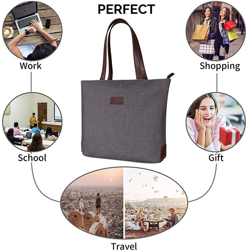 Womens Shoulder Bag Canvas Tote Handbags Casual Purse Work College HUNTER BAGS03