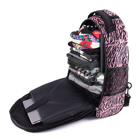 Trolley Large Multi-Compartment School Bag Laptop Backpack for Girl Student (9)