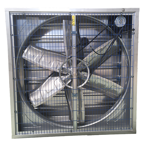 Circulating ventilation louver door exhaust fan axial flow fan