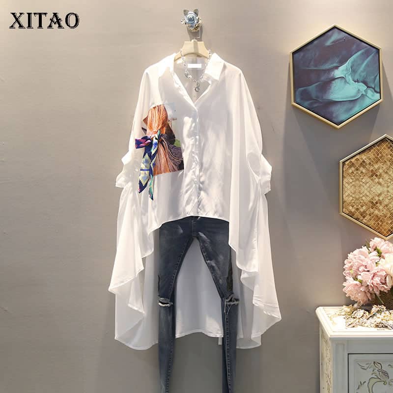 White Chiffon Button Down Blouses for Women | Women's Fashion