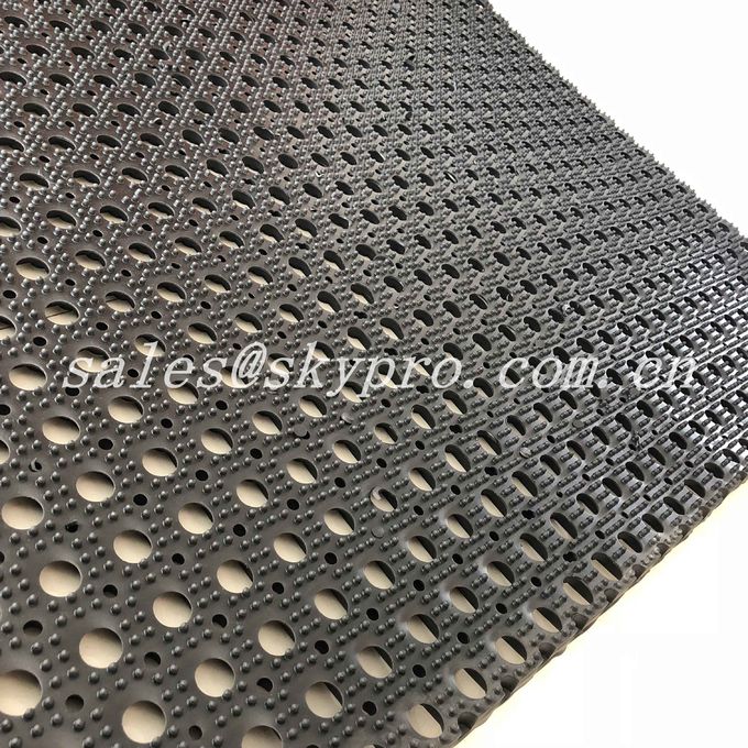 Black Hole Type Hydrophobic Rubber Mats For Kitchen Workshop 0