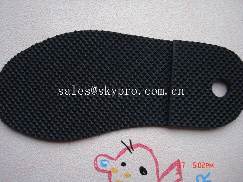 Men and women sole diamond pattern Durable TPR rubber sheets for shoe soles / outsole