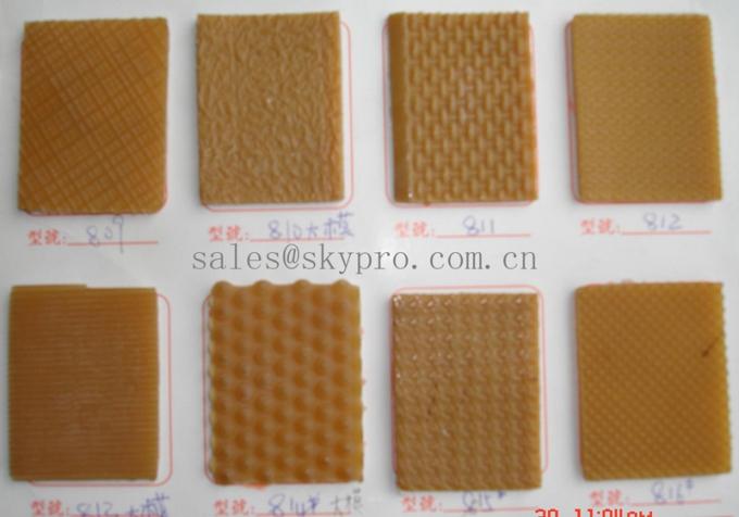 Abrasion resistant natural crepe Shoe Sole Rubber Sheet corrugated pattern 0