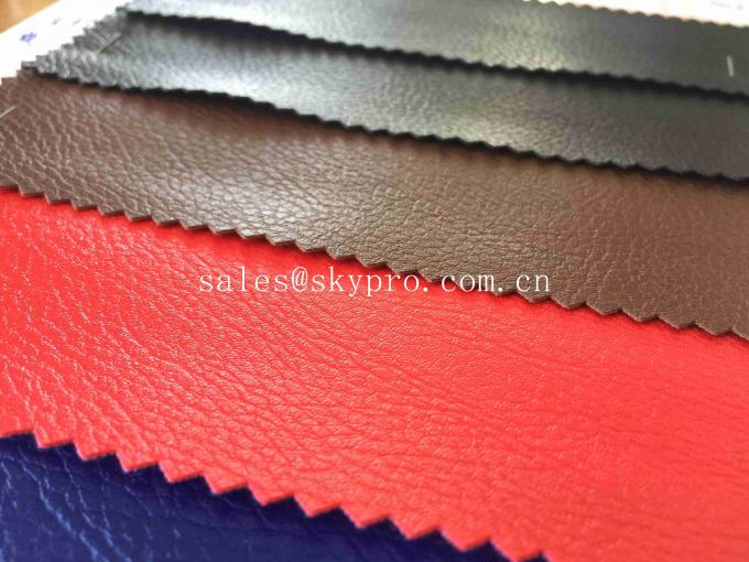 Faux Upholstery Home Textile Synthetic PVC / PU Artificial Leather For Living Room 0