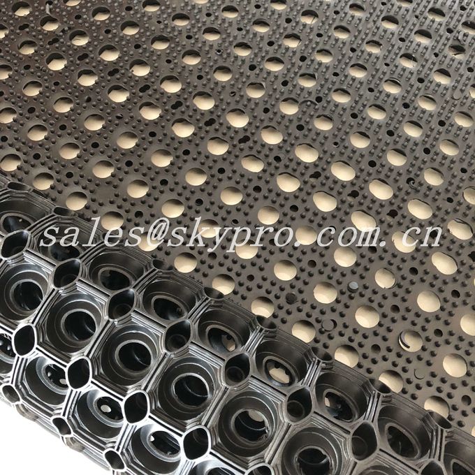 Residential  Interlocking Perforated Kitchen Floor Rubber Mats Anti Skid Shock Proof 1