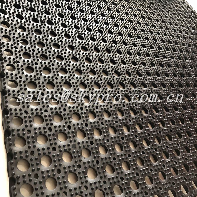 Interlocking Anti Fatigue Rubber Mats , 914mm X 914mm NR + SBR Floor Holes Mat 1