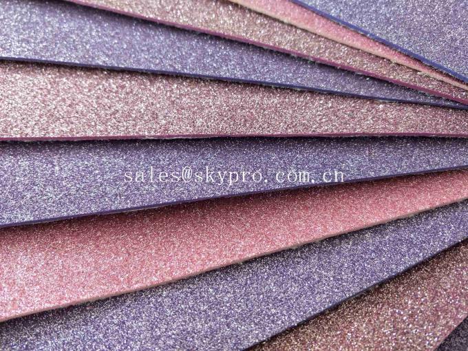 Glitter Colored Foam Sheets Black PU Embossed For Die Cut Making , Logo OEM 0