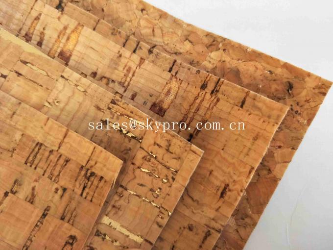 Colorful Thin Soft Natural Cork Rubber Sheet Roll Synthetic Leather Fabric 0