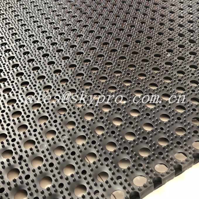 Anti Fatigue Kitchen Safety Rubber Mats Flooring Drainage Hole Mat 1