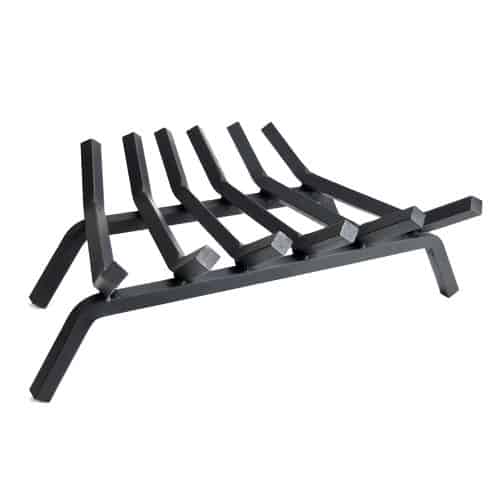 Kroger - Pleasant Hearth 5-Bar Steel Grate - <a href='/black/'>Black</a>, 18 in