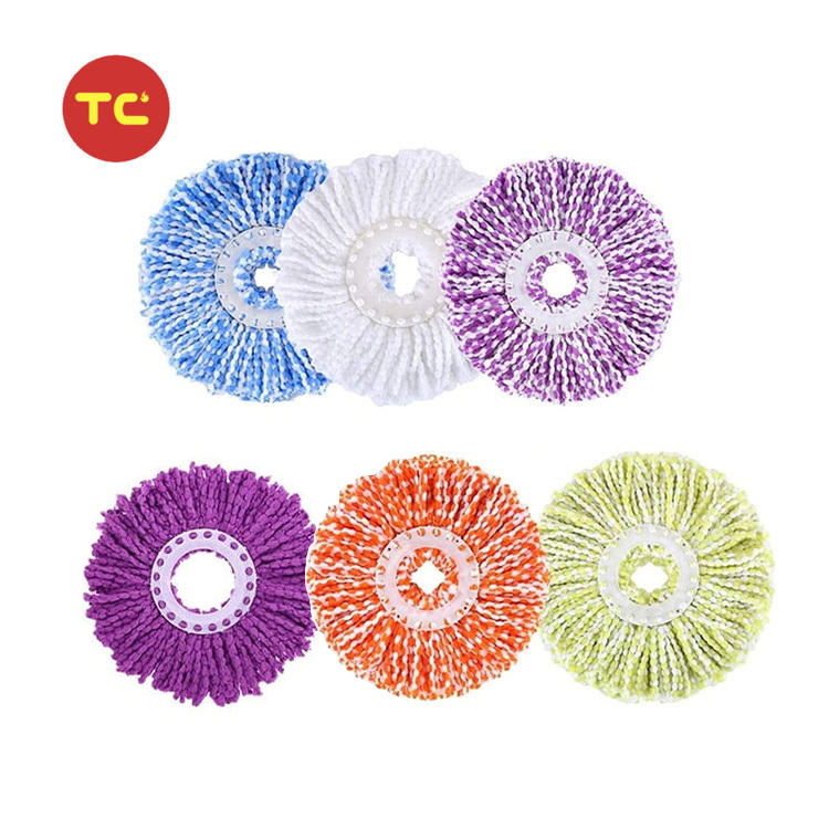 Universal Size 16 CM Spin Replacement Round Mop Pad Microfiber Mop Refill Spin Magic Mop Round Shape Standard