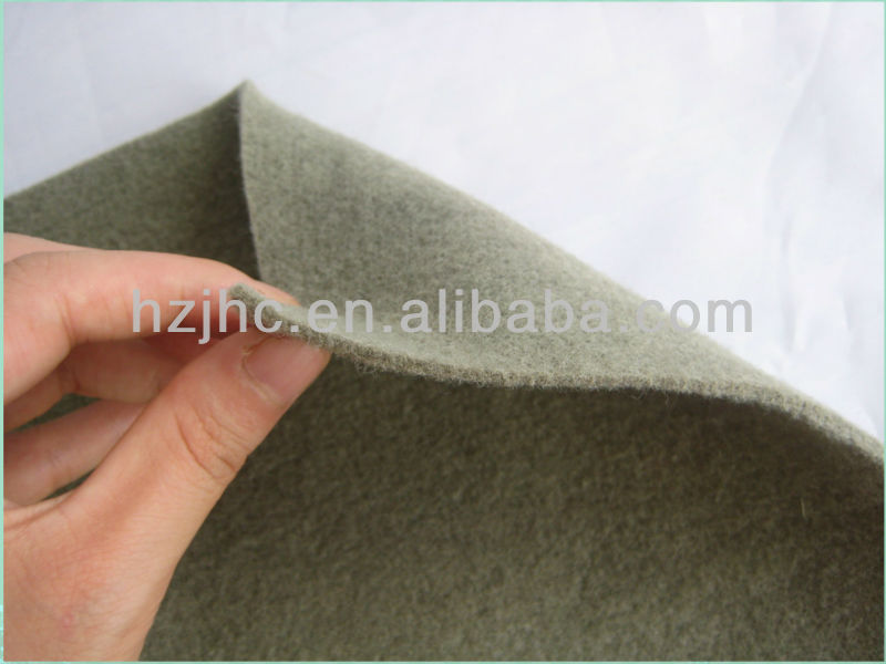 Needle-punched nonwoven fabric for car ceiling