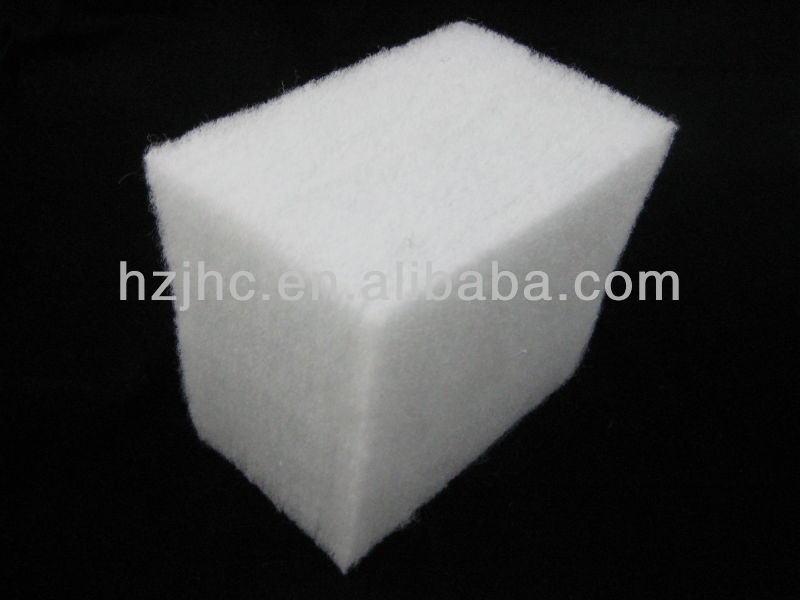 Nonwoven thermal bonded cotton polyester padded filling fabric for blanket