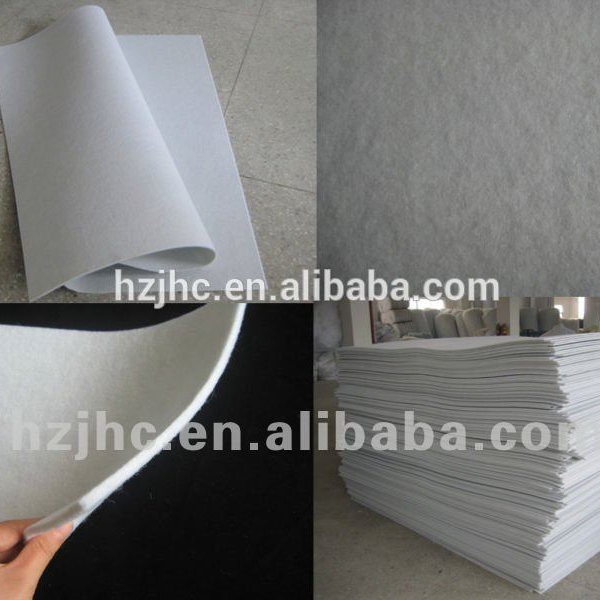 Fire resistant polyester needle punched nonwoven felt for mattress