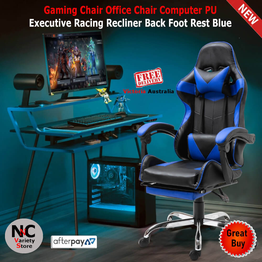 High Back Computer Gaming Chair Factory Direct Wholesale High Back Computer Gaming High Back Computer Gaming Racing Chair Ergonomic Design Degrees Recline Blue High Back Pc Gaming Chair  jordyf.me