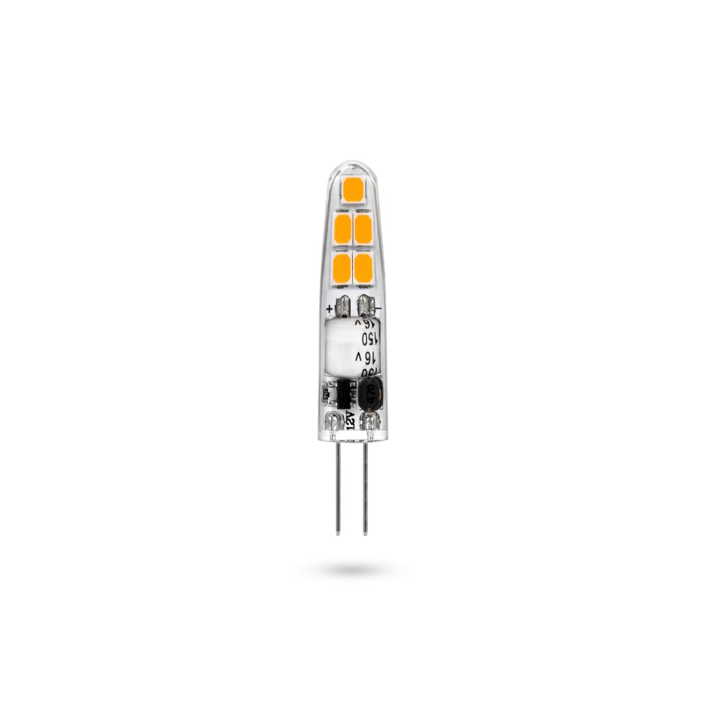 Mini G4   10LED 2835SMD 2W Lamp Bulb AC DC 12V Candle Silicone Lights for Chandelier No flicker 