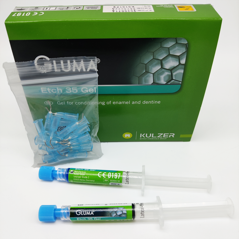 high quality dental filling materials Gluma Etch 35% Gel 2x2.5ml Heraeus Kulzer dental filling auxiliary materials