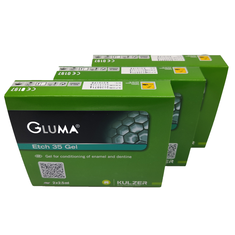 dental etching material 35 gel Gluma etch heraeus kulzer gluma 35% gel etch syring 2.5x2ml gluma dental materials