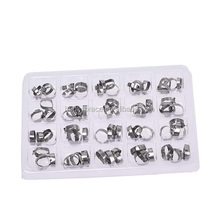 Dental Orthodontic  molar bands 1st Molar 16-35# Dental Molar Bands Kits