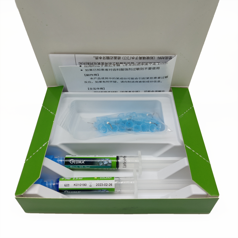 dental etching material 35 gel Gluma etch heraeus kulzer gluma 35% gel etch syring 2.5x2ml gluma dental materials