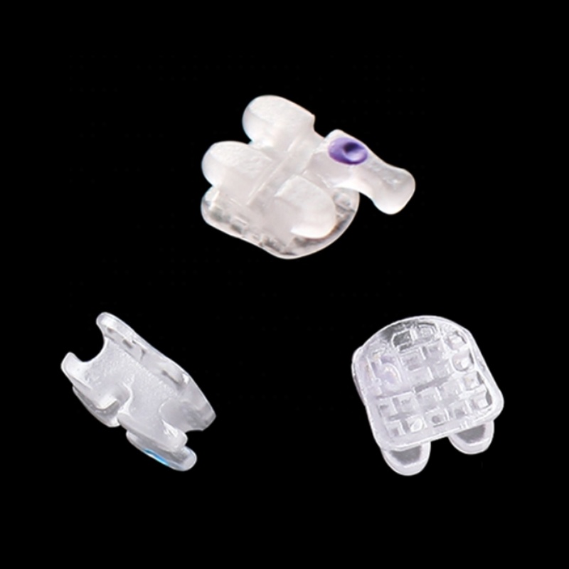 Dental Orthodontic Ceramic Brackets Slot22 Mesh Base <a href='/ceramic-bracket-roth-mbt/'>Ceramic Bracket ROTH MBT</a>