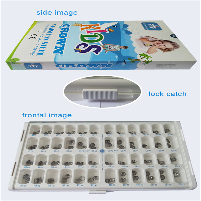 Dental crown for baby teeth dental molar crown Stainless steel 96pcs high quality