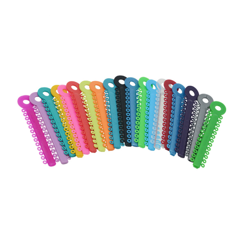 Different colors dental power orthodontic chain ligature tie elastomeric super medical beat price