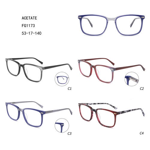 Shop Factory Direct: Colorful Acetate Fashion Gafas - Oversize Square Frames.