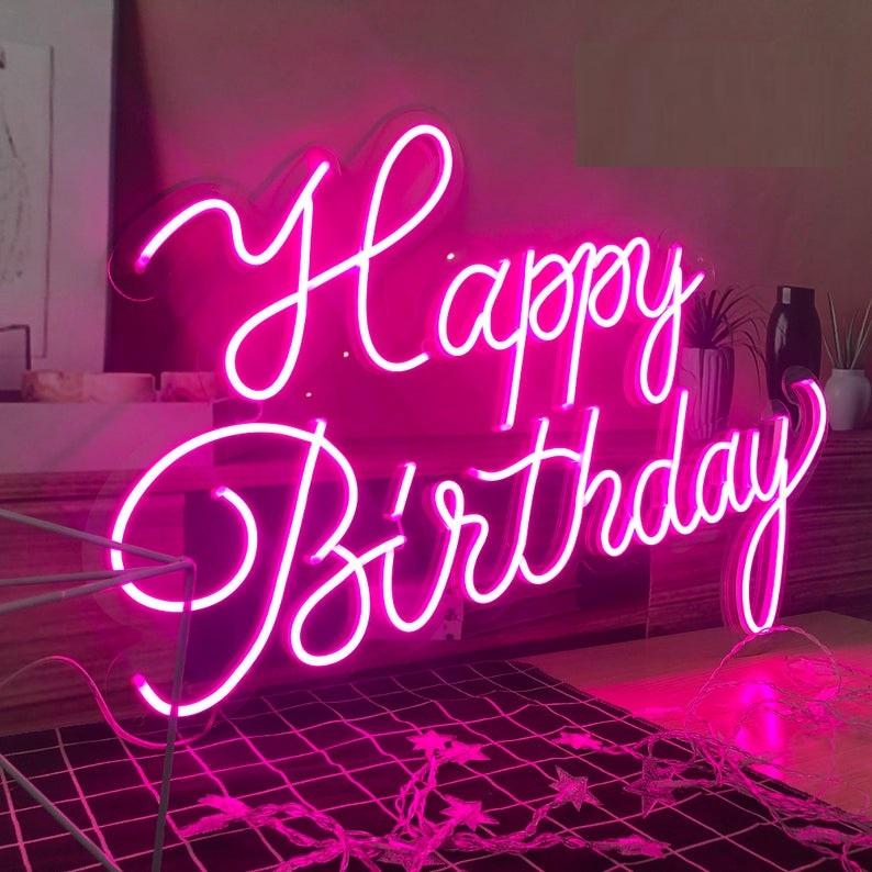 Factory-Made Custom Acrylic LED Neon Signs for Christmas & Birthdays - No MOQ