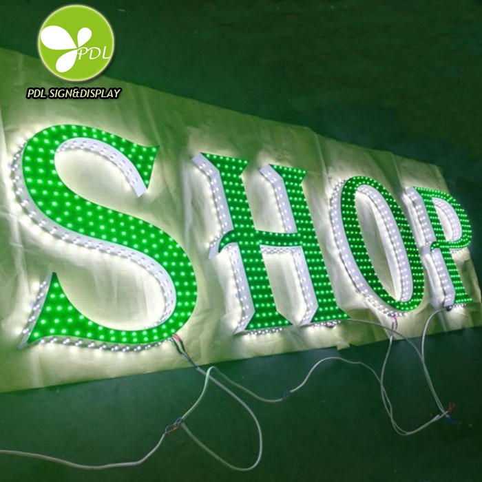 Top-Quality Waterproof Pixel LED Frontlit Logo & Letter Sign for Shop Name Board - Factory Direct